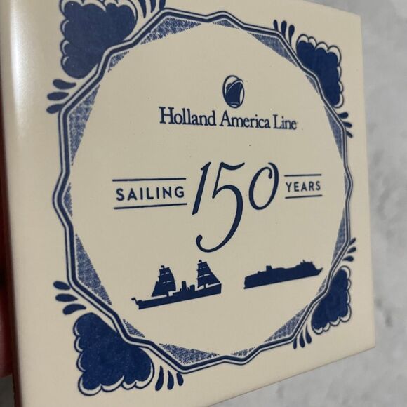 Holland America Line Blue Delft Tile‎ coasters Signature Class Ships collectible - Picture 2 of 15